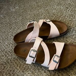 Birkenstock blush sandals
